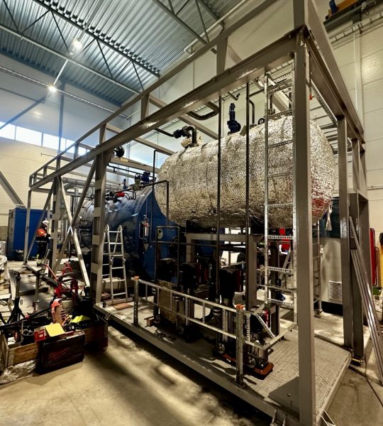 Industria piping for steam boilers