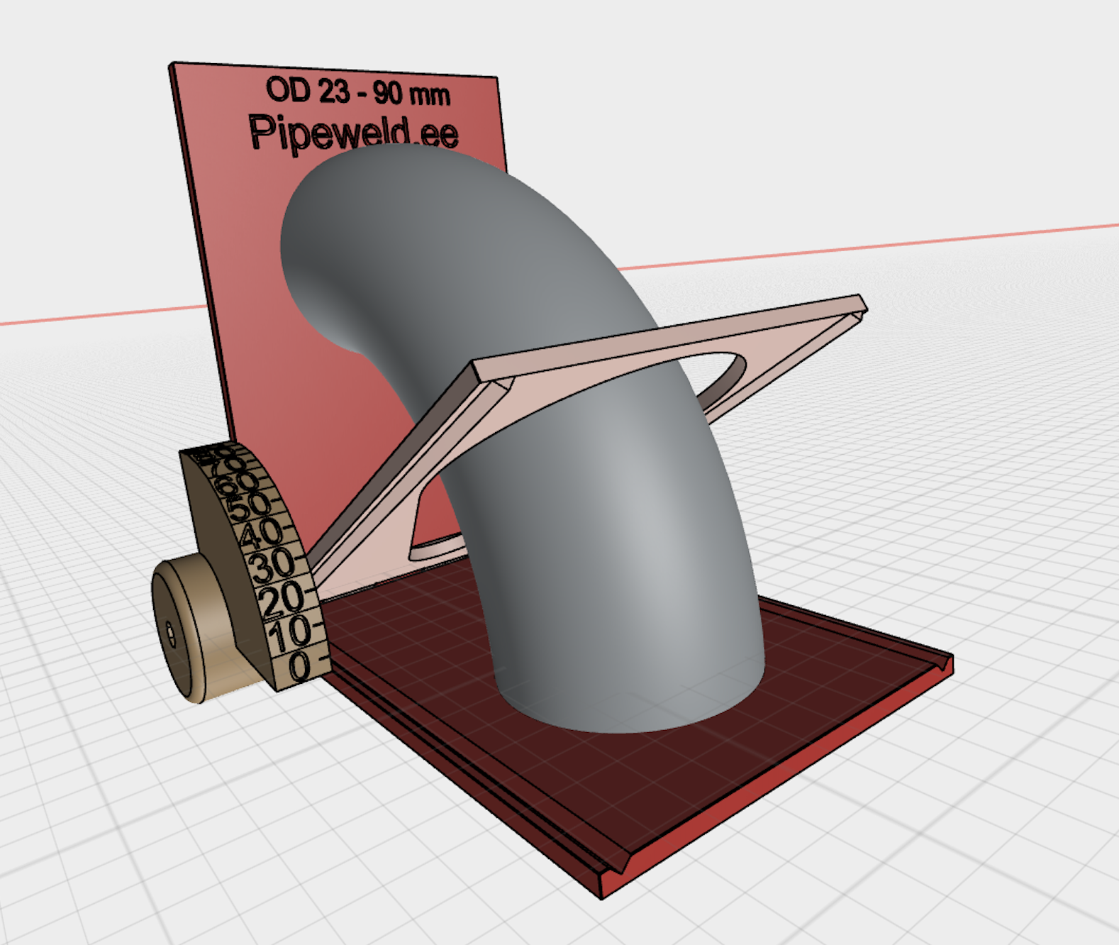 Create your own device to help you accurately mark elbows for pipe welding