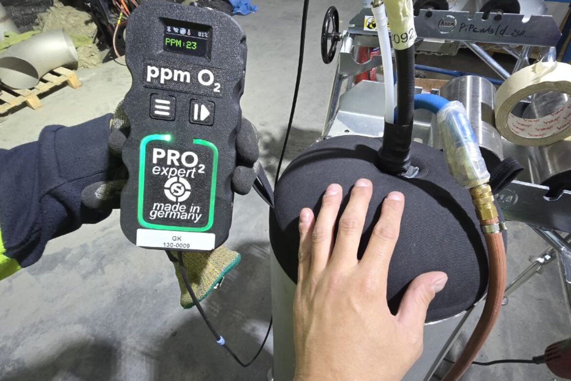 mechanical-contractor-gas-analyzer-purge-system-testing-welding-oslo-norway